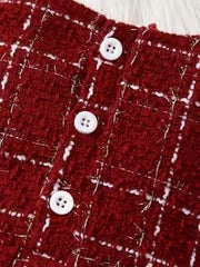 Vestido Navideño Escocés Tul