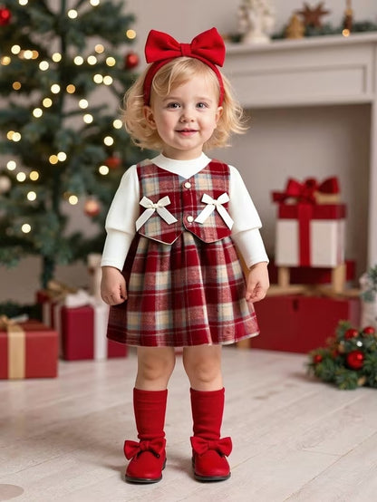 Vestido Escocés Navidad Glam