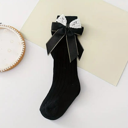 Medias Black and White Glam