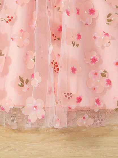 Vestido Flor de Cerezo Coral