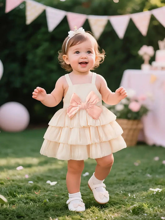 Vestido Coquette Lazo Perla