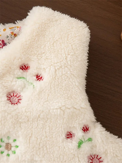 Chaleco Floral Reversible
