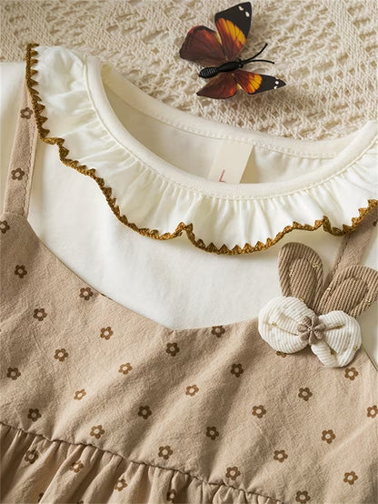 Vestido Coreano Beige