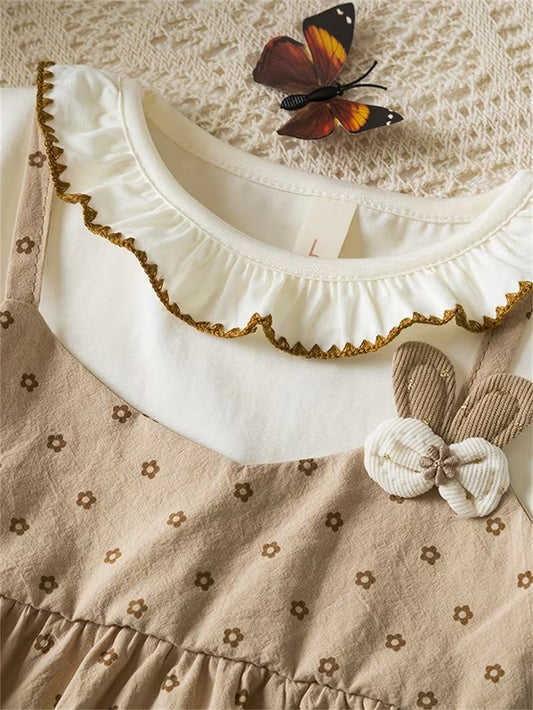 Vestido Coreano Beige