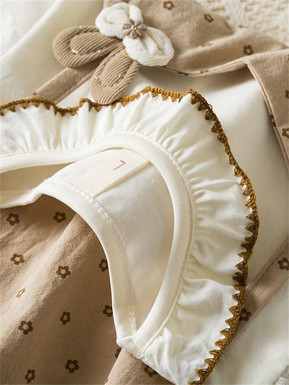 Vestido Coreano Beige