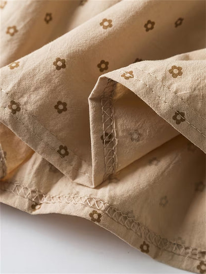 Vestido Coreano Beige