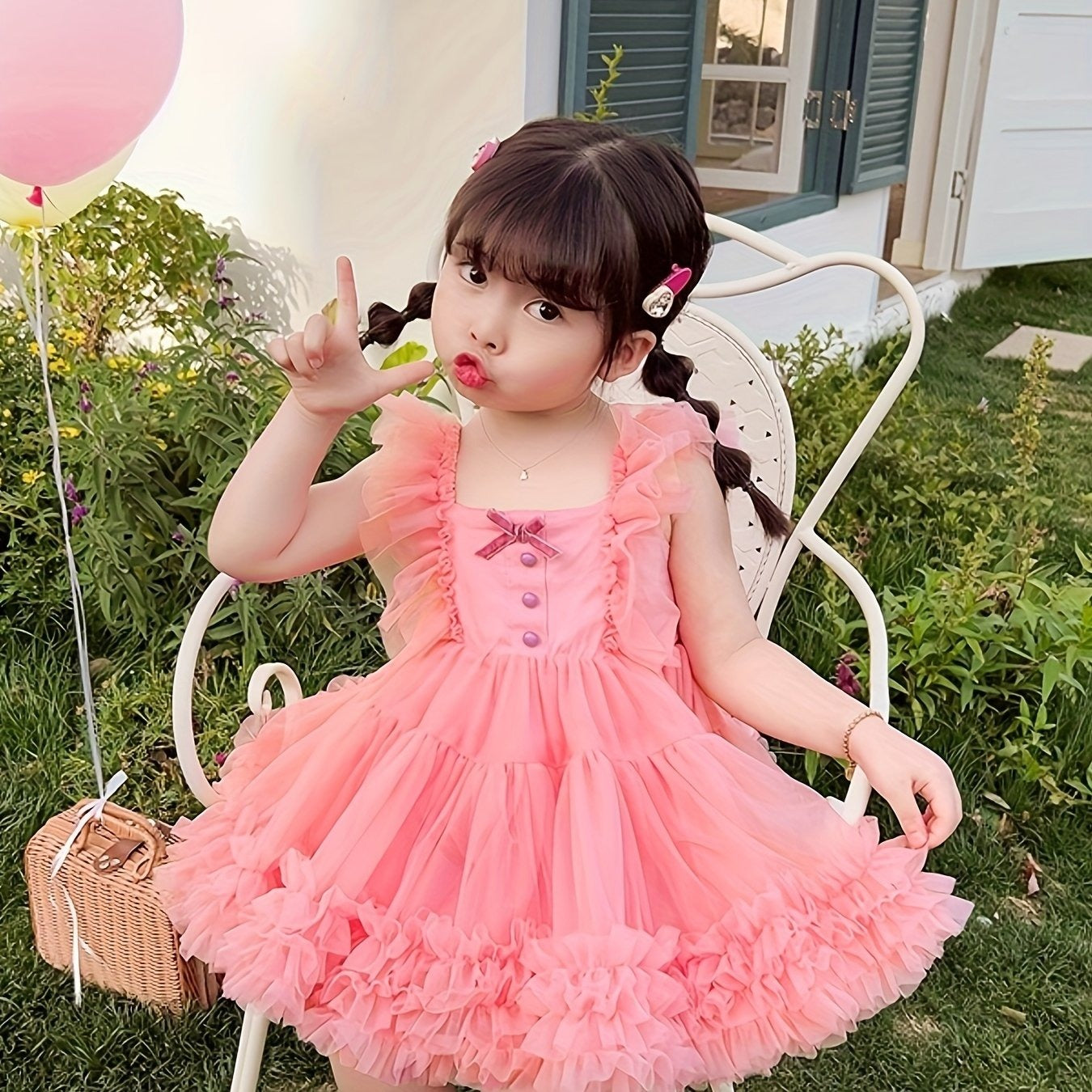 Vestido de Fiesta Pomposo Rose