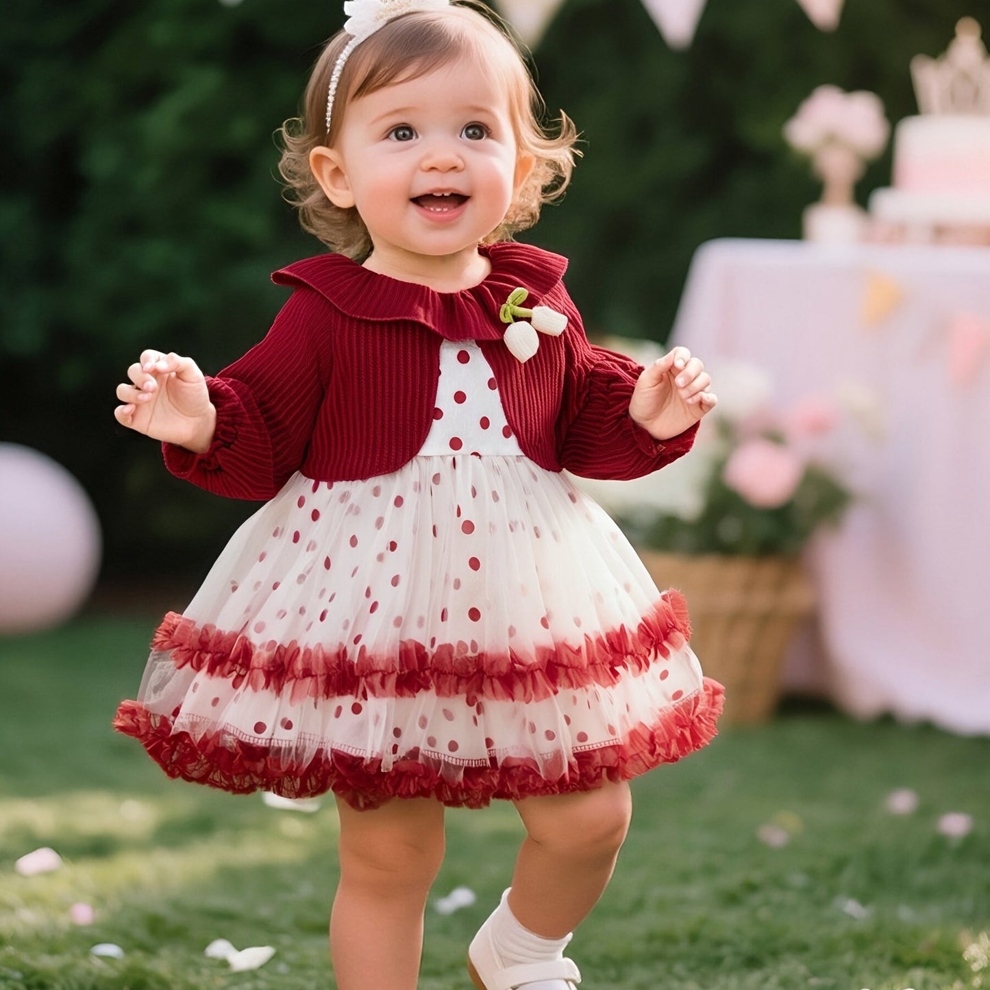 Vestido Navideño de Lunares