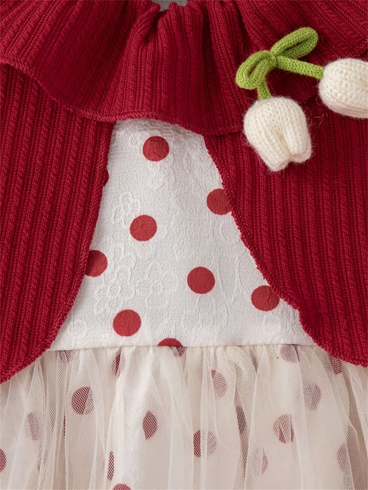 Vestido Navideño de Lunares