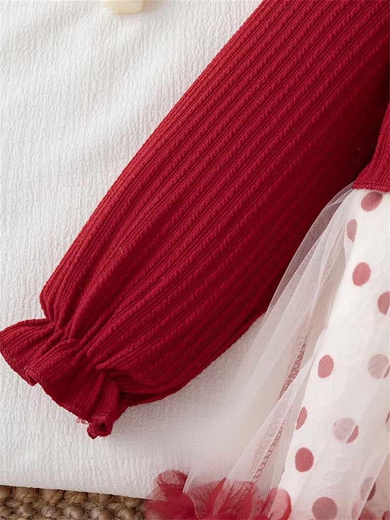 Vestido Navideño de Lunares