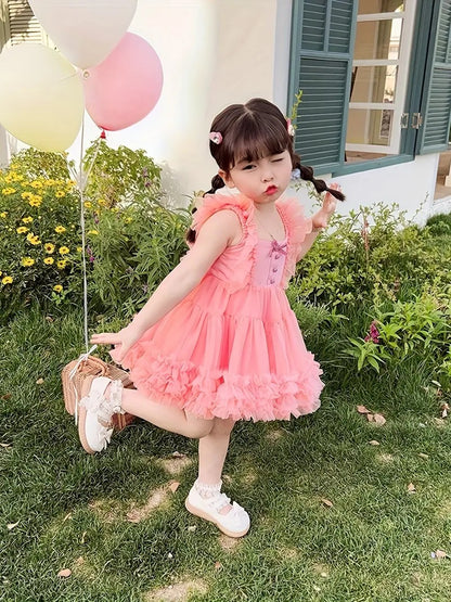 Vestido de Fiesta Pomposo Rose