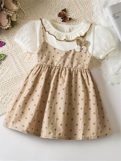 Vestido Coreano Beige