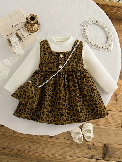 Vestido Animal Print con Mini Bolso
