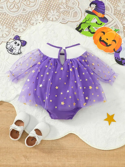 Body Vestido Calabacita Estrellada Purple