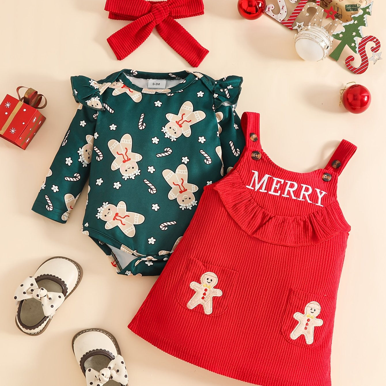 Overol navideño 3 Piezas