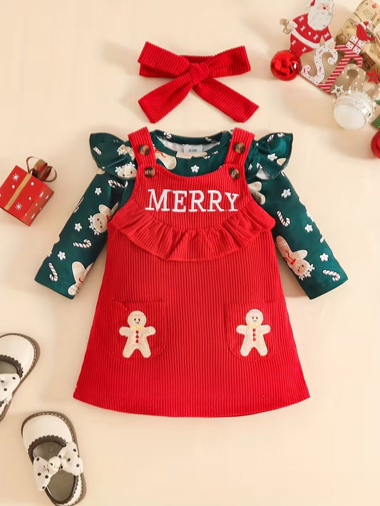 Overol navideño 3 Piezas