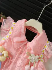 Conjunto Primaveral con Flores 3D