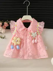 Conjunto Primaveral con Flores 3D