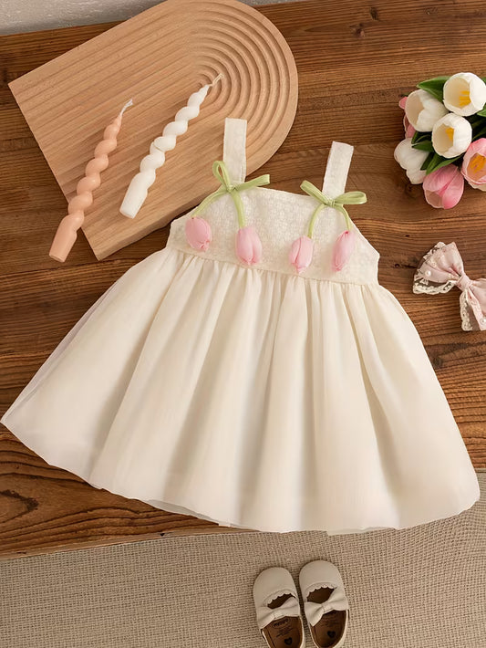 Vestido Perla con Tulipanes